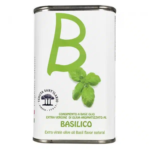 Italienisches Olivenöl mit Basilikum-Aroma