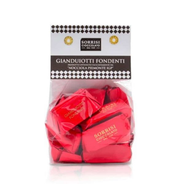 Italienische Nougatpralinen Gianduiotti Fondenti