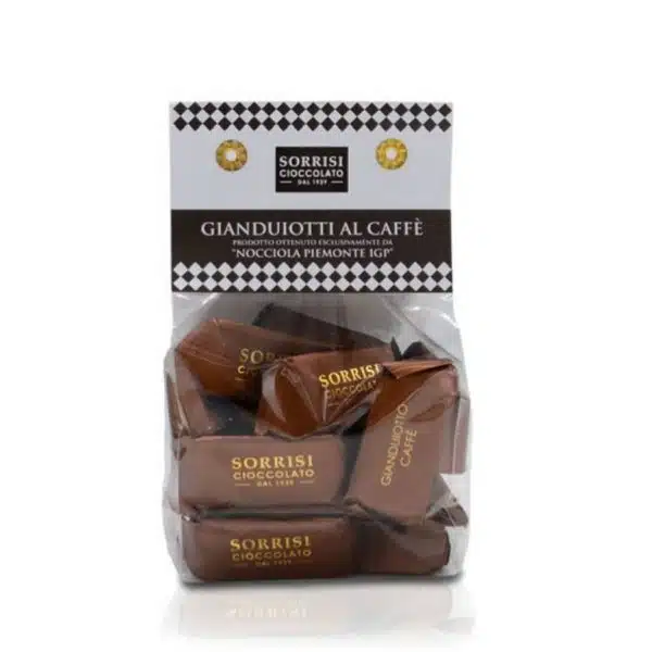 Italienische Nougatpralinen Gianduiotti Al Caffe