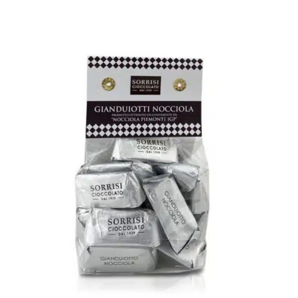 Italienische Nougatpralinen Gianduiotti al Caramello Salato