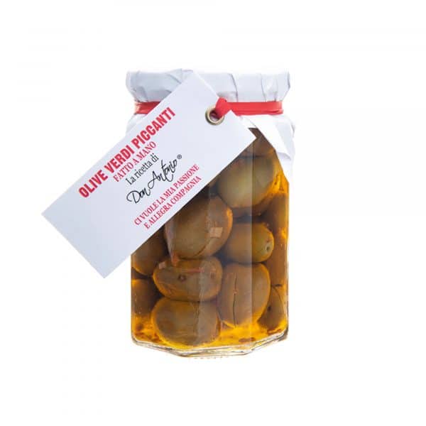 Don Antonio Olive Verdi Piccante Grüne Oliven Pikant