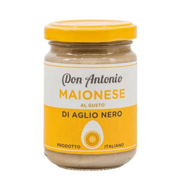 Don Antonio Mayonnaise Al Gusto Di Aglio Nero mit schwarzem Knoblauchgeschmack